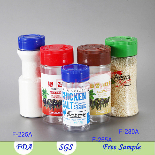 300ml plastic spice shaker bottles jars 170g pepper powder jar