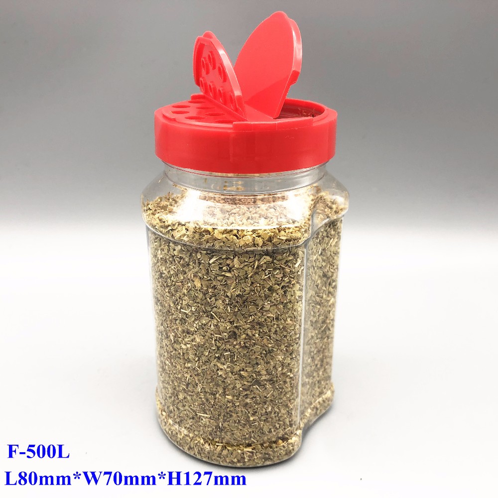 100ml PET Plastic Round spice jar with butterfly cap