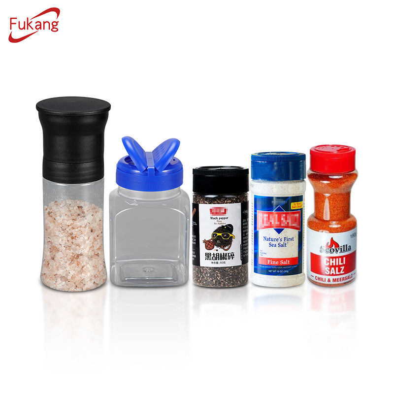 plastic pet salt pepper spice grinder bottle