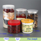 1300ml plastic manufacturer jam jar food grade,round big PET clear food jar 44oz