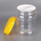 2500ml large clear PET Plastic Storage Jars With Lids