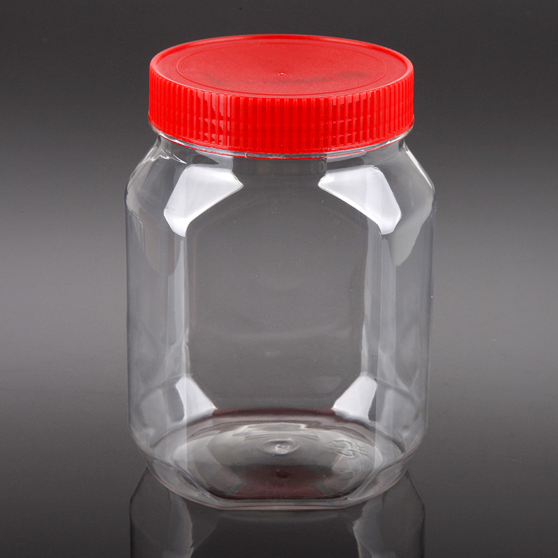 Honey plastic Bottles with screw cap & Jars - US Plastic Corporation 1L