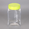 680cc plastic food container 680g Clear PET Plastic Square Pinch Grip Jar,
